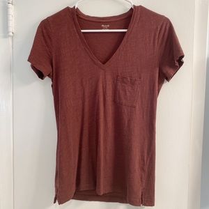 Madewell Whisper Cotton V-Neck Pocket Tee